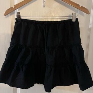 Aritzia Sunday Best Black Mini Skirt